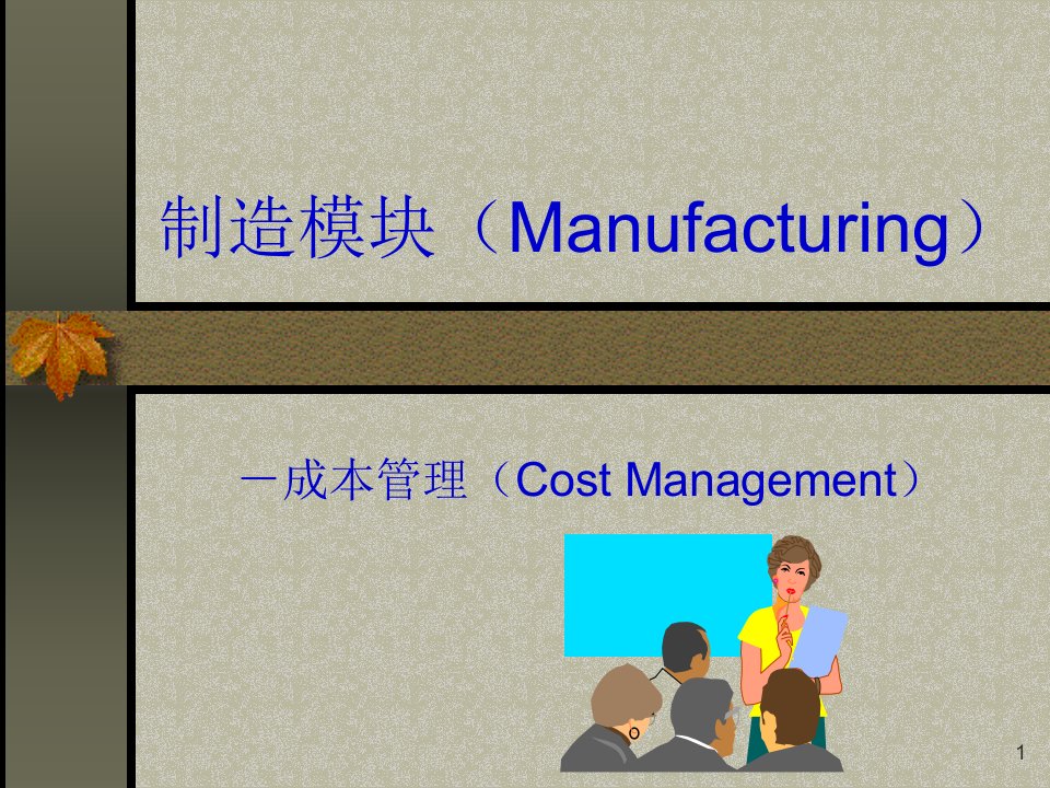 成本管理系统PPT43页