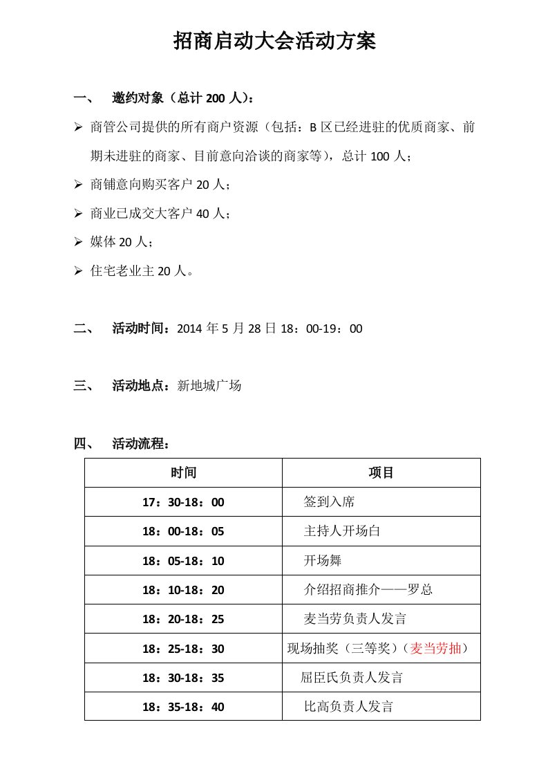 招商启动大会活动方案终板