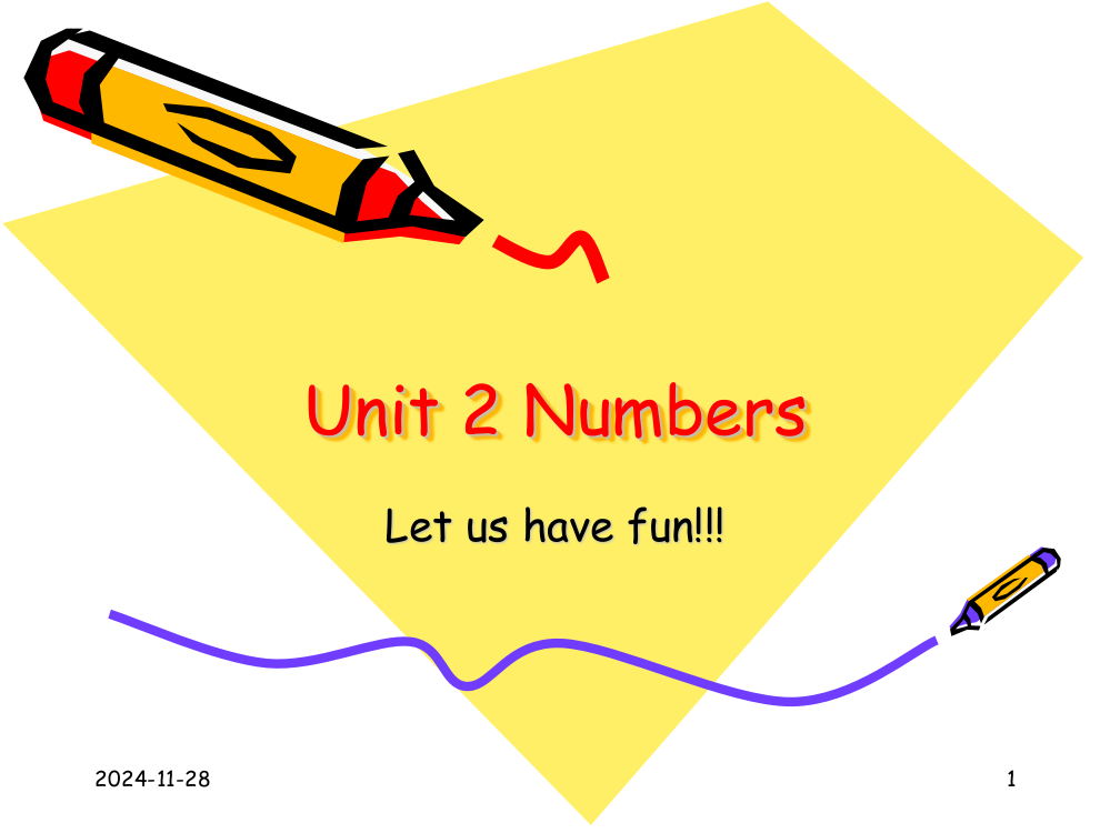 unit2-Numbers-1—100数字(课堂PPT)