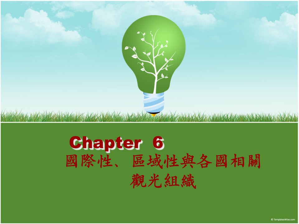 Chapter6国际性区域性与各国相关观光组织