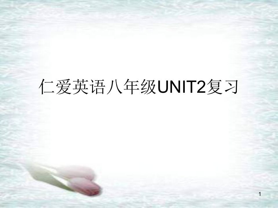 新仁爱英语八年级unit2复习课件名师编辑资料