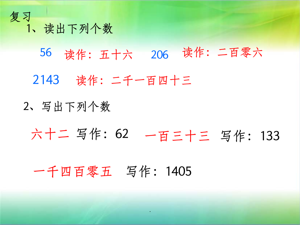 小数的读法和写法例3、例4ppt课件