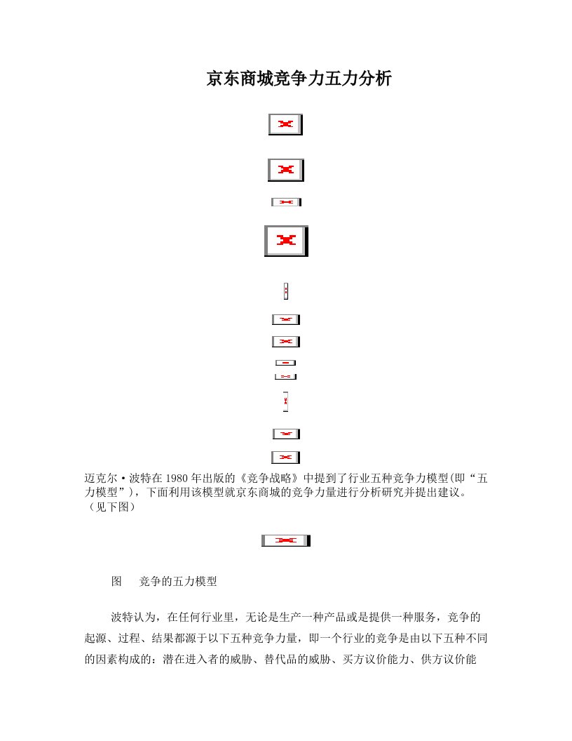 京东商城竞争力五力分析