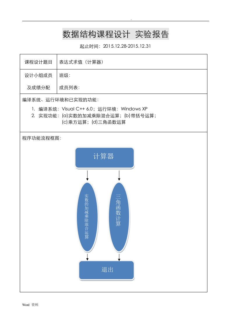 数据结构课程设计