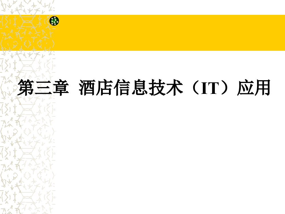 酒店信息技术(IT)应用