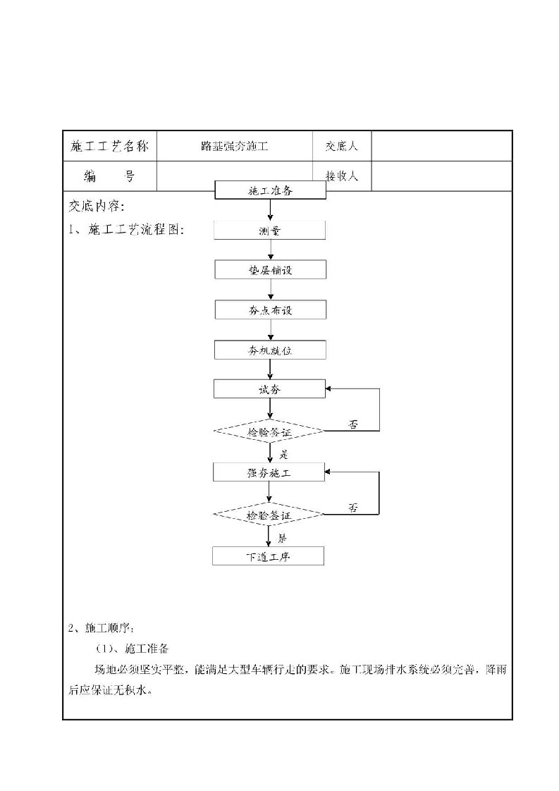 强夯施工技术交底