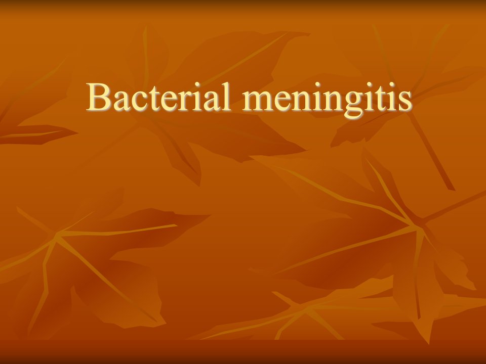 Bacterial