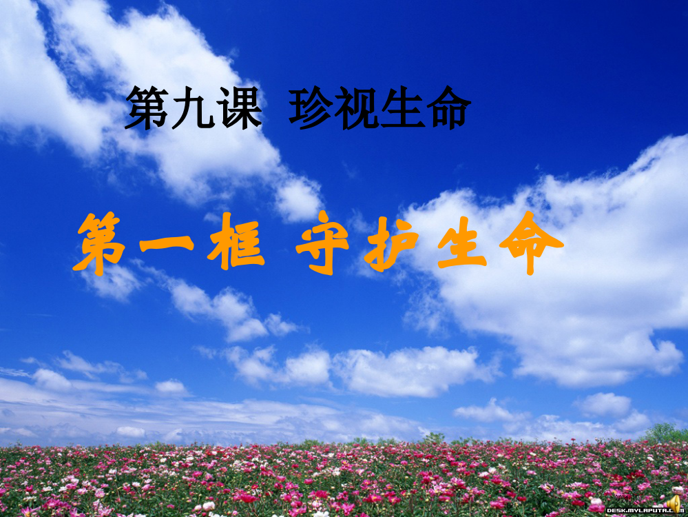 人教版七年级上册道德与法治第九课守护生命市公开课一等奖省赛课获奖PPT课件