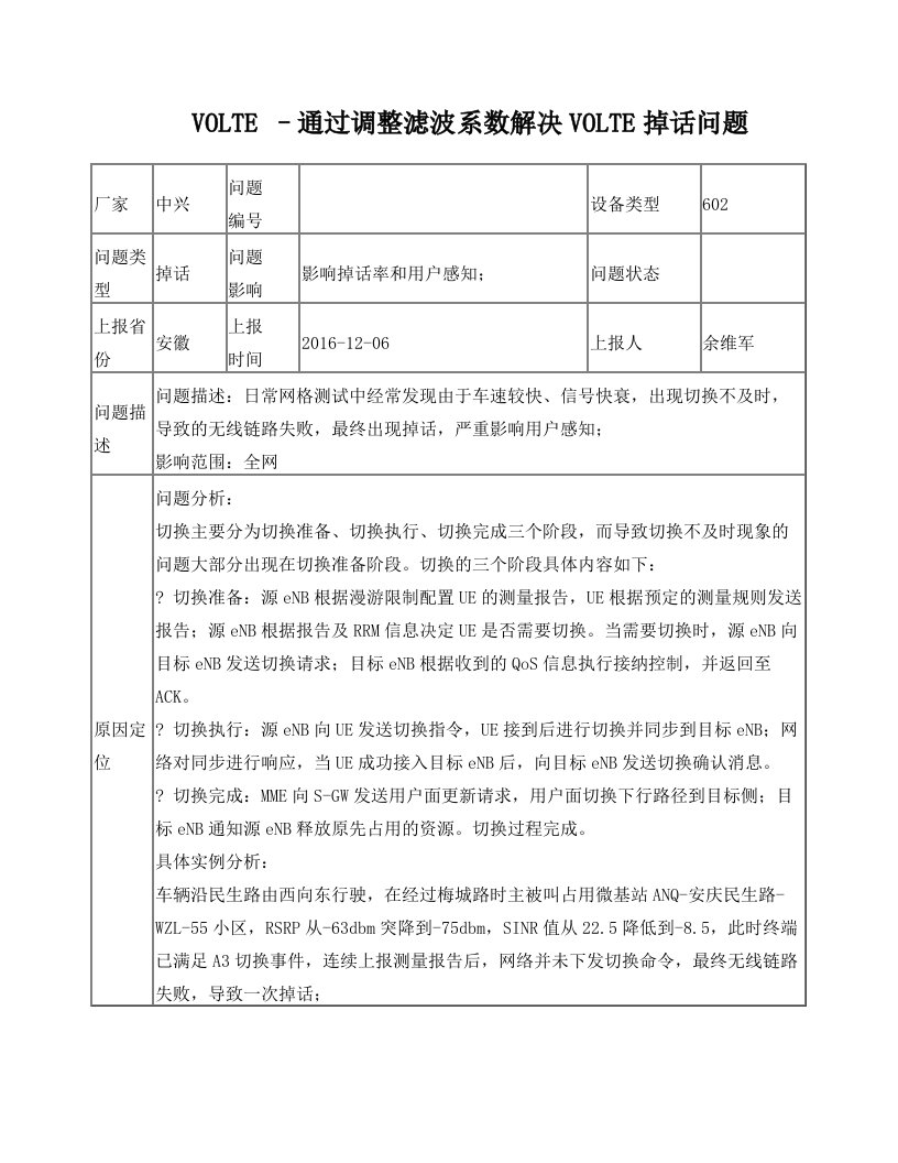 volte+-通过调整滤波系数解决volte掉话问题