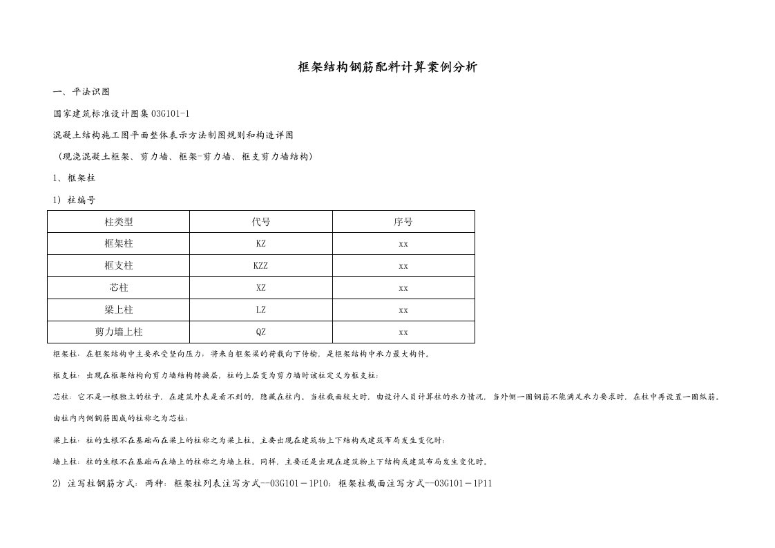 钢筋下料长度计算案例