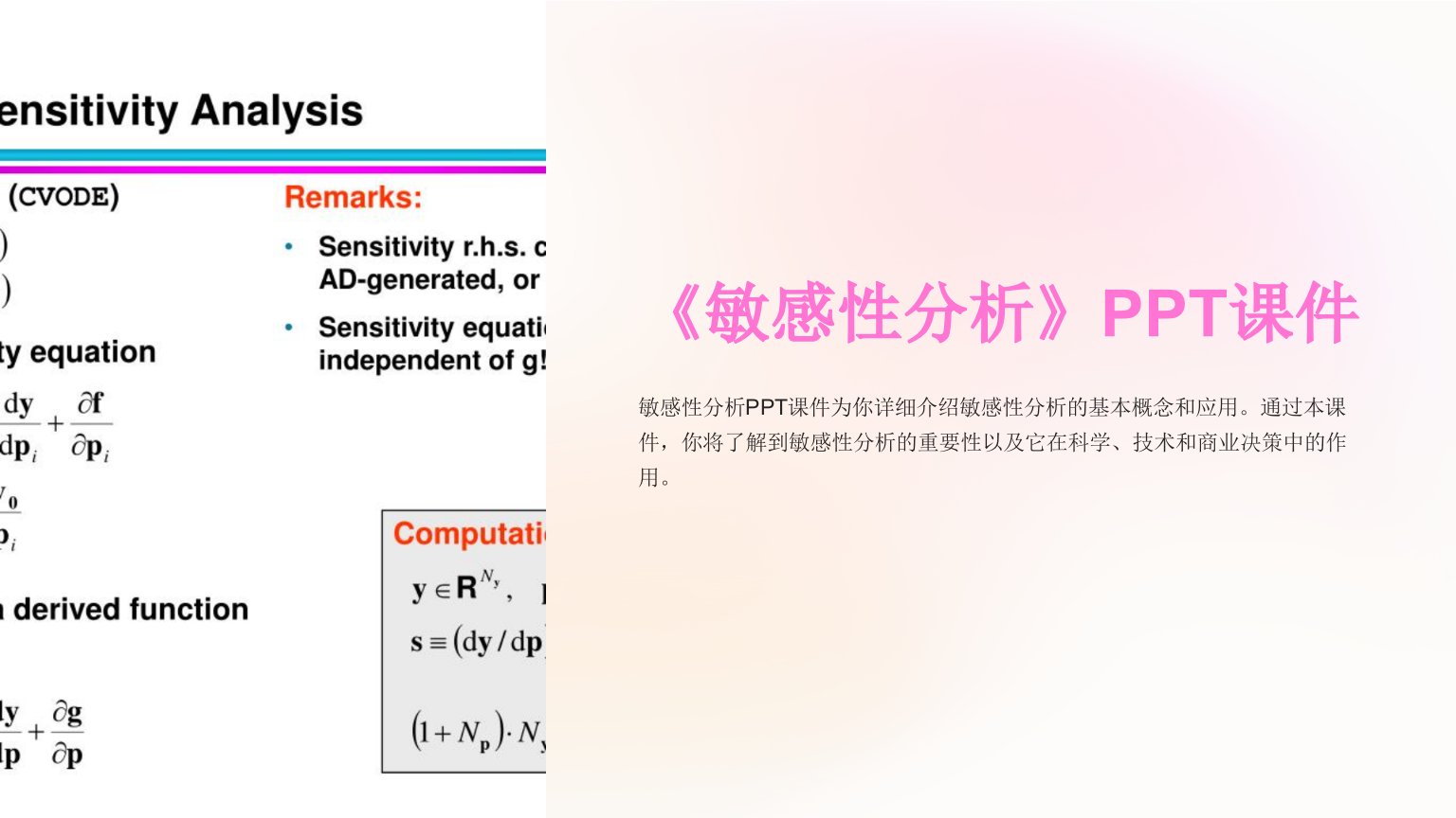 《敏感性分析》课件