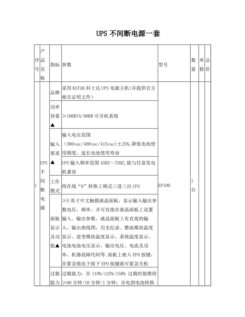 UPS不间断电源一套