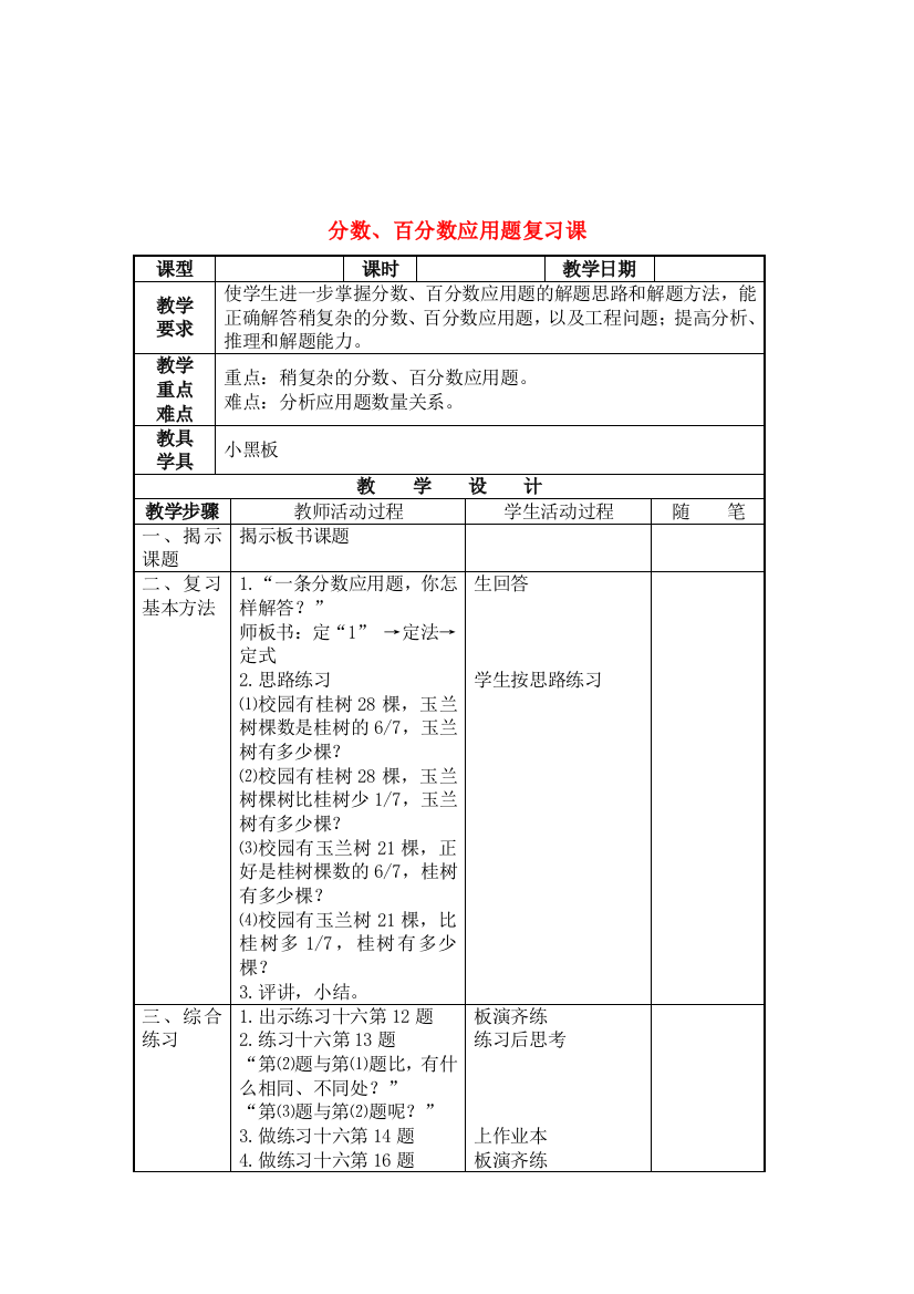 六年级数学下册