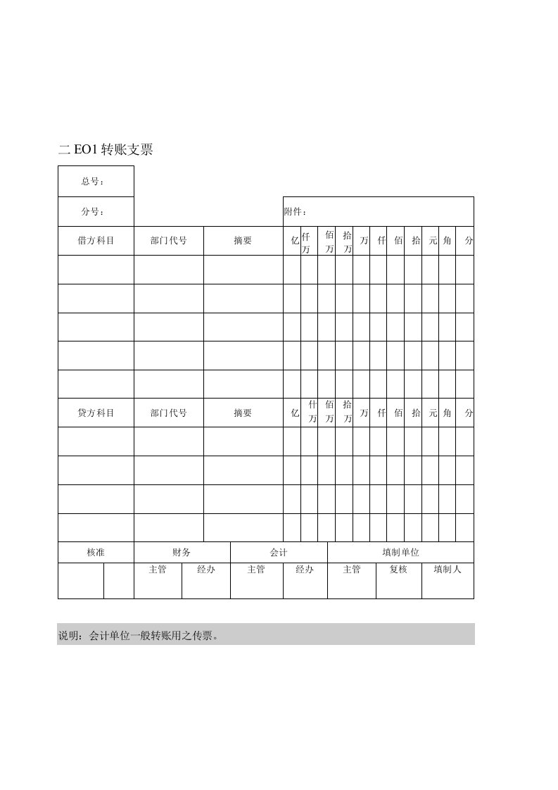 企业财务管理表格大全会计凭证纵表格