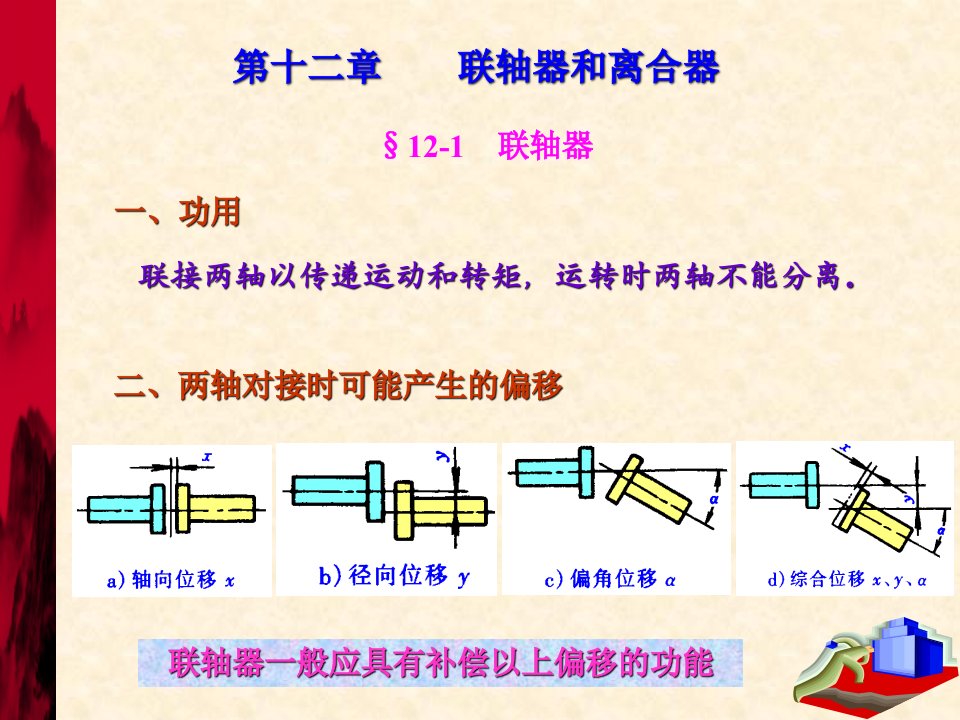 联轴器离合器教学课件PPT