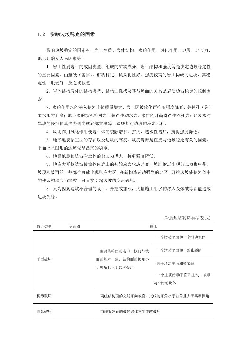 边坡工程-名词解释及简答