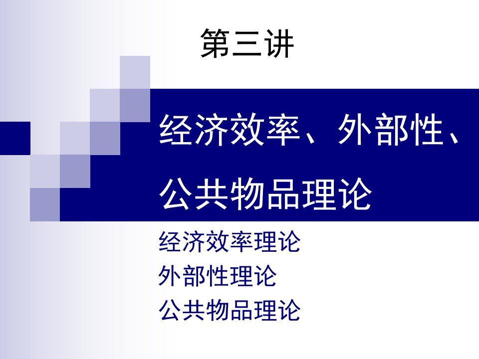 EE03-经济效率、外部性、公共物品理论