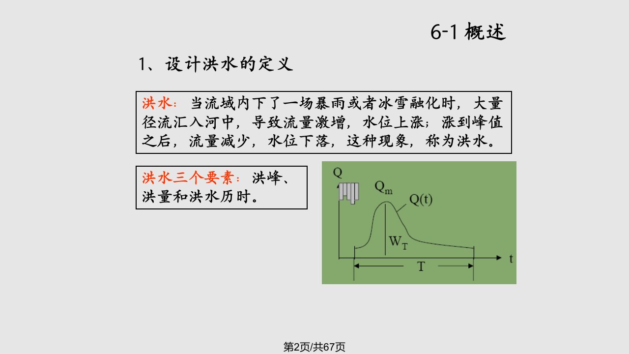 工程水文及水利计算第七章课件