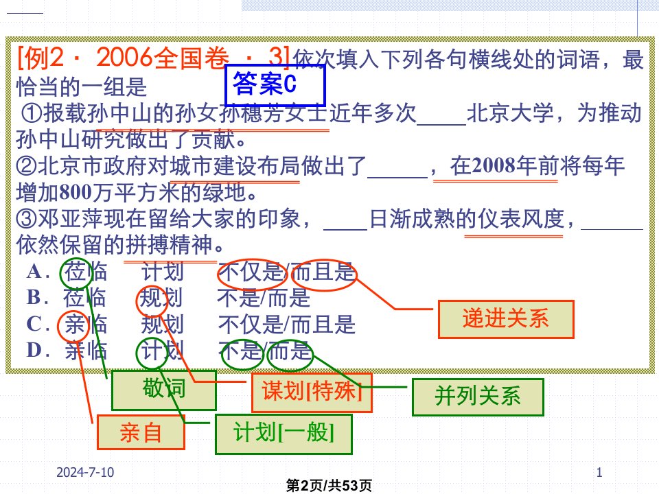 词语专题复习近义词辨析