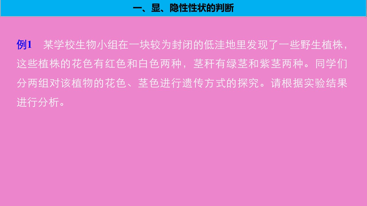 生物高考大一轮复习热点题型六全方位突破基因分离规律相关题型课件北师大版