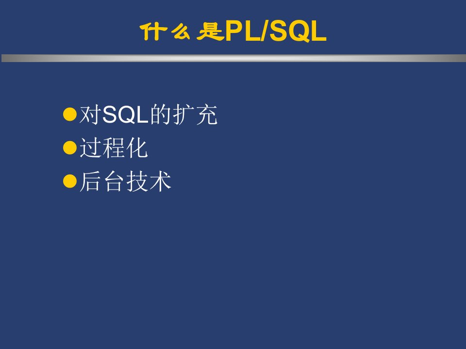 PLSQL程序设计PPT课件