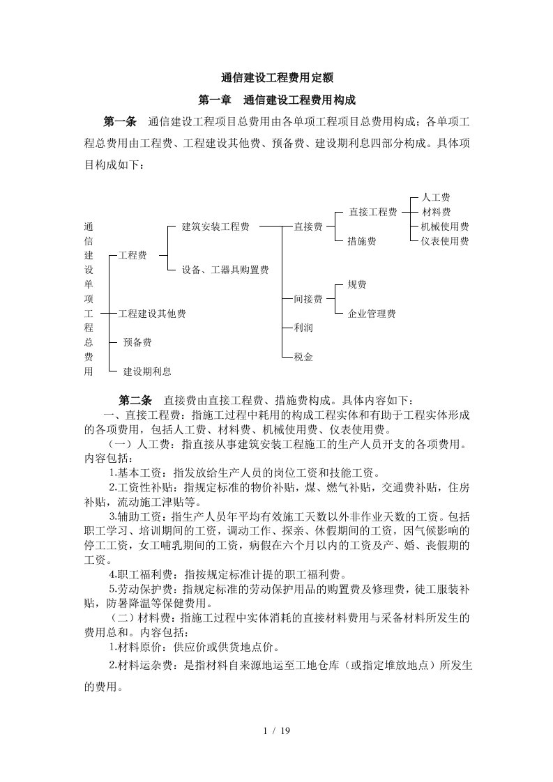 通信建设工程费用定额08