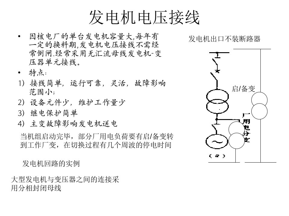 核电厂的电气主接线及厂用电