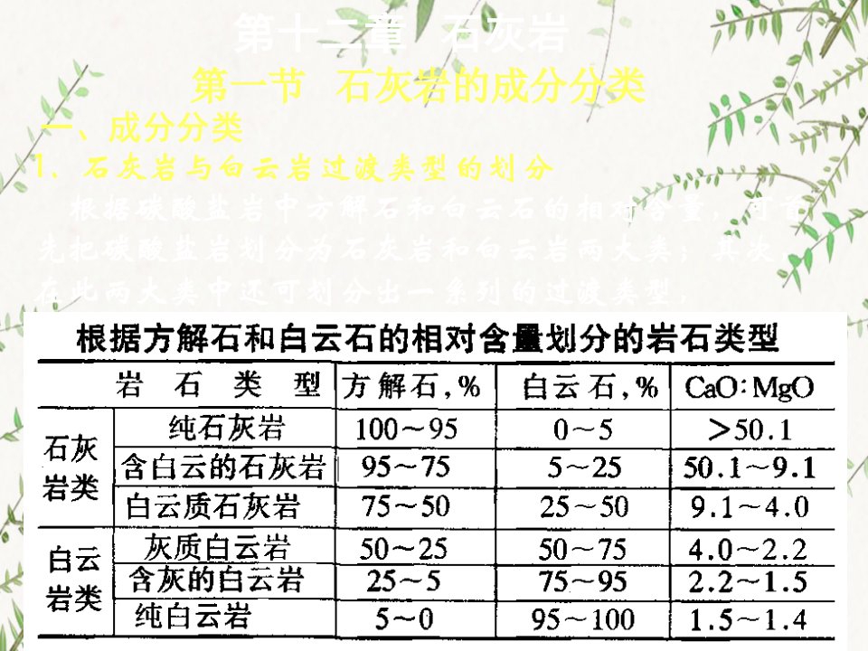 12石灰岩