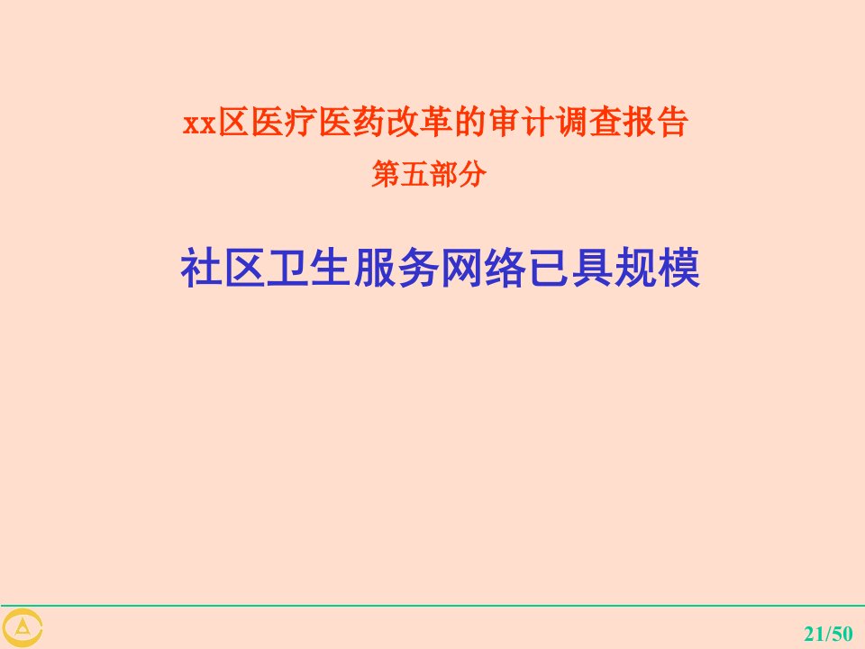 调查报告区医疗医药改革审计调查报告ppt