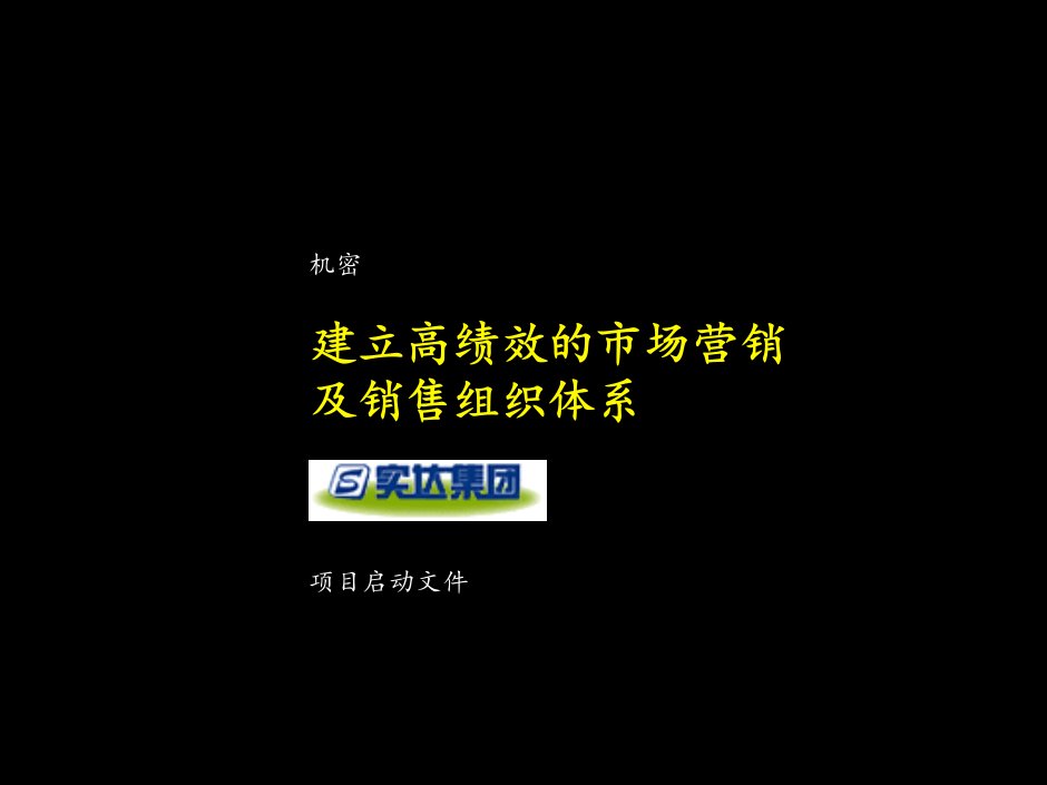 实达项目的启动会报告