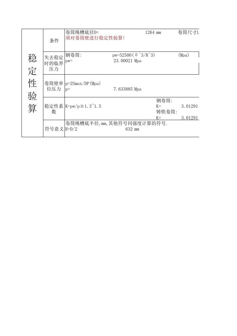 CM20065起重机卷筒强度计算