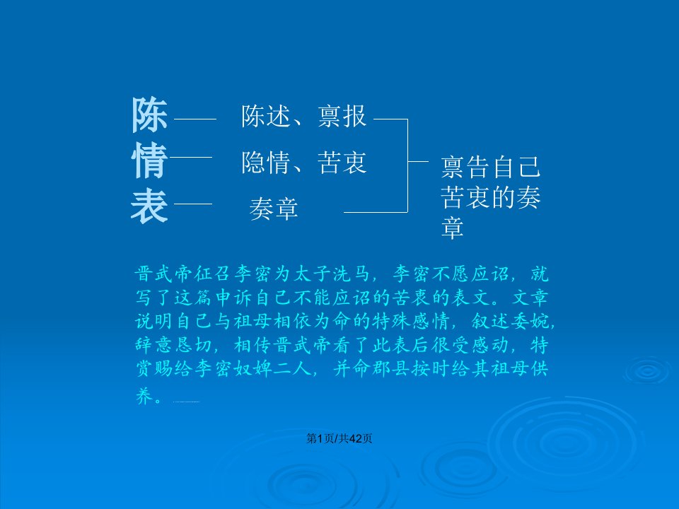 人教语文必修陈情表