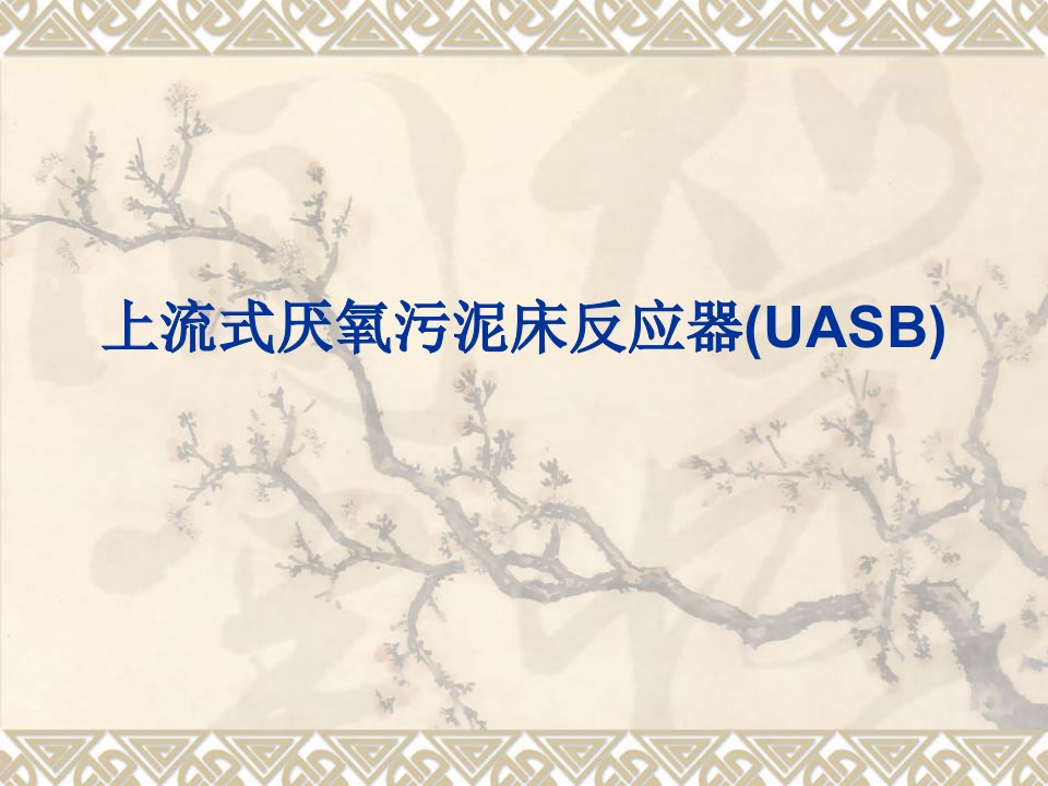 上流式厌氧污泥床反应器(UASB)ppt课件