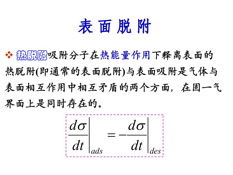 《表面脱附》PPT课件