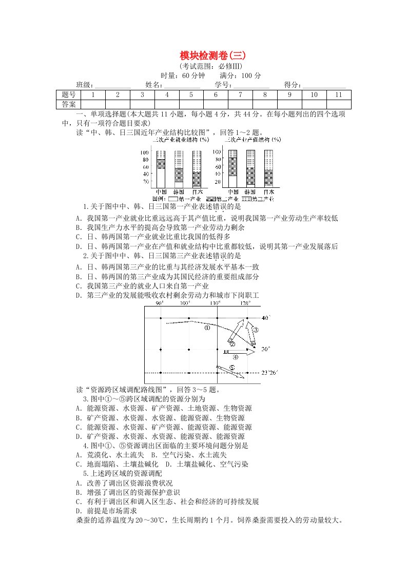 高考地理一轮复习