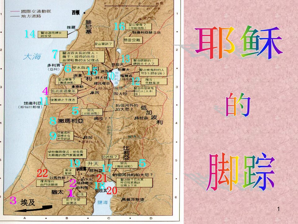 耶稣的脚踪-课件（PPT精）