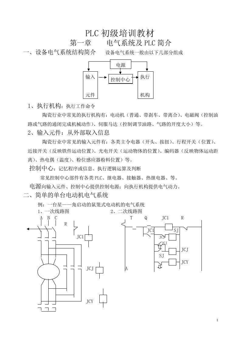 欧姆龙PLC初级培训教材