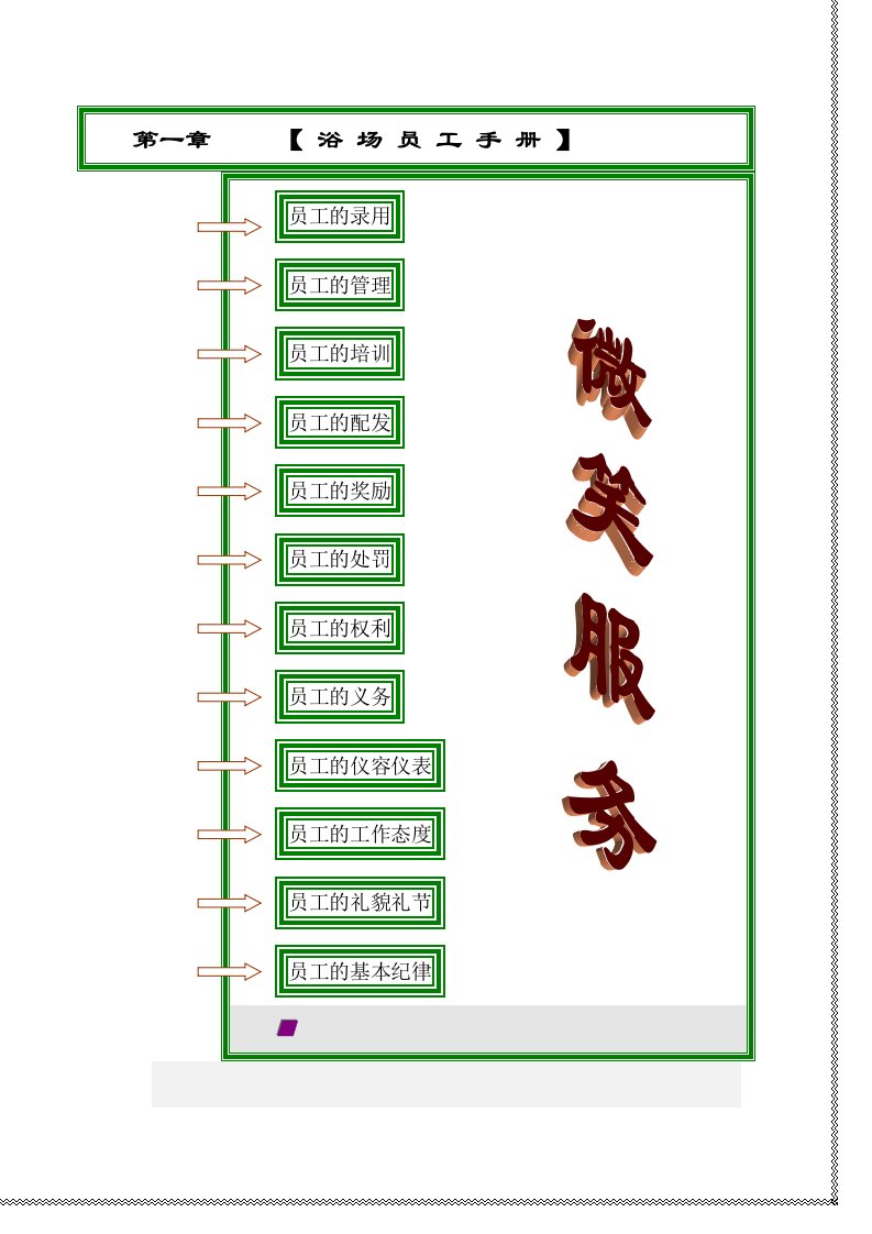 酒店员工手册3