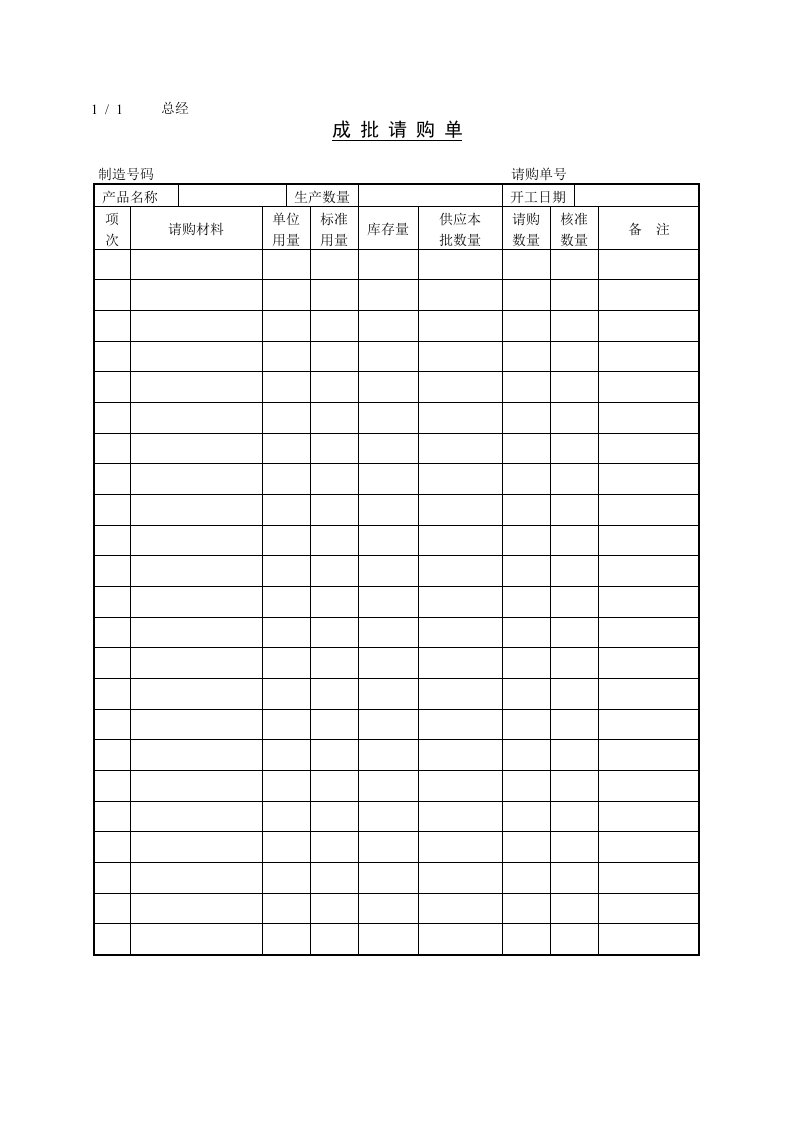 公司采购常用表格汇编(24个doc)57