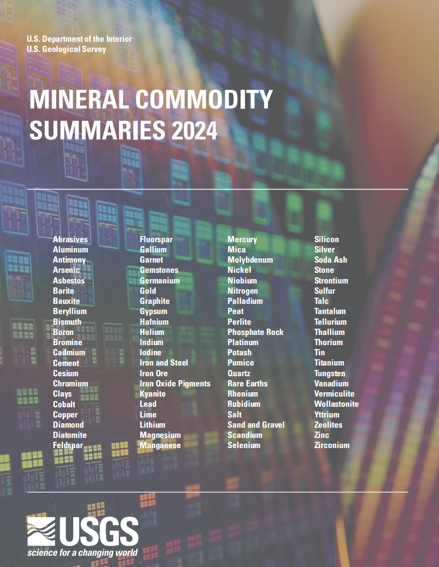 USGS：2024年矿产商品报告