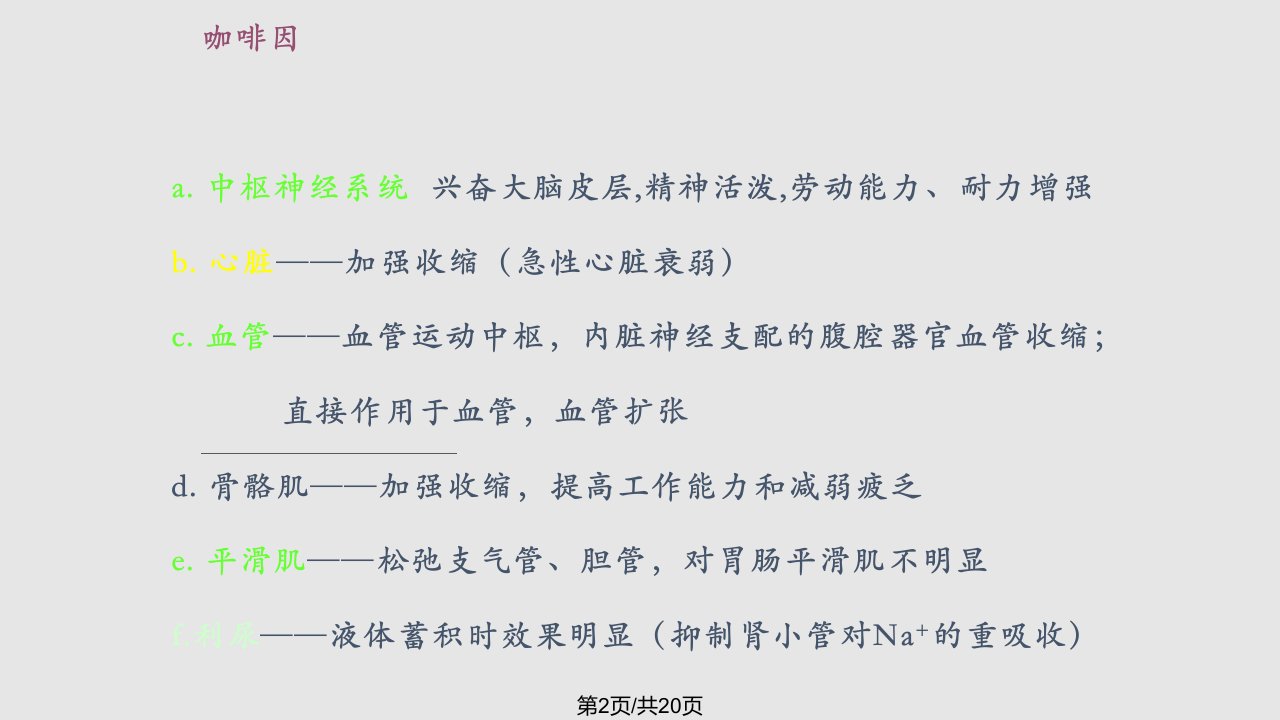 篇作用于中枢神经系统药物