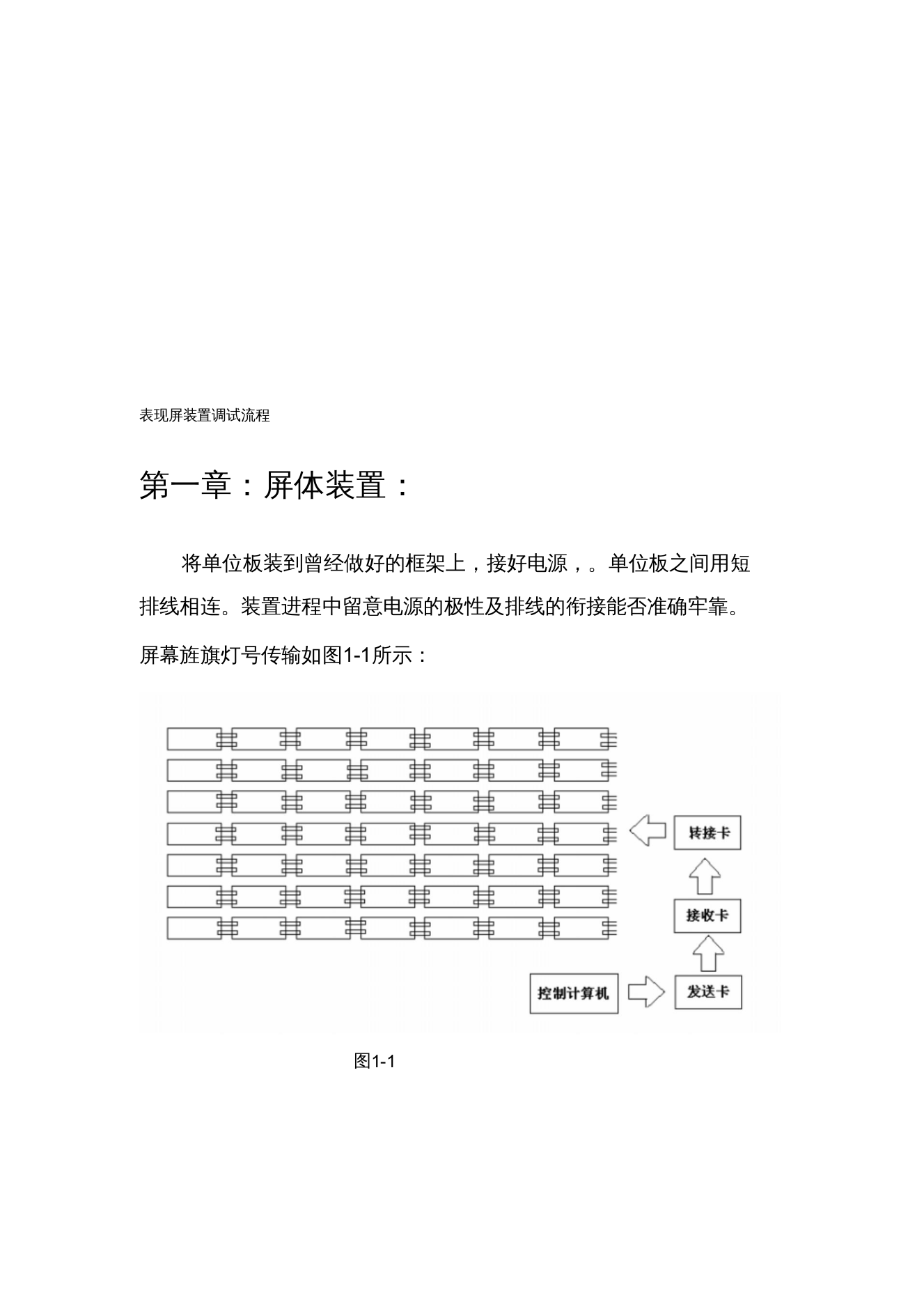 LED全彩显示屏安装调试培训手册