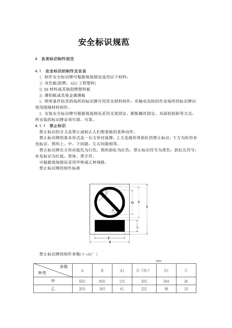 管理制度-安全标识规范