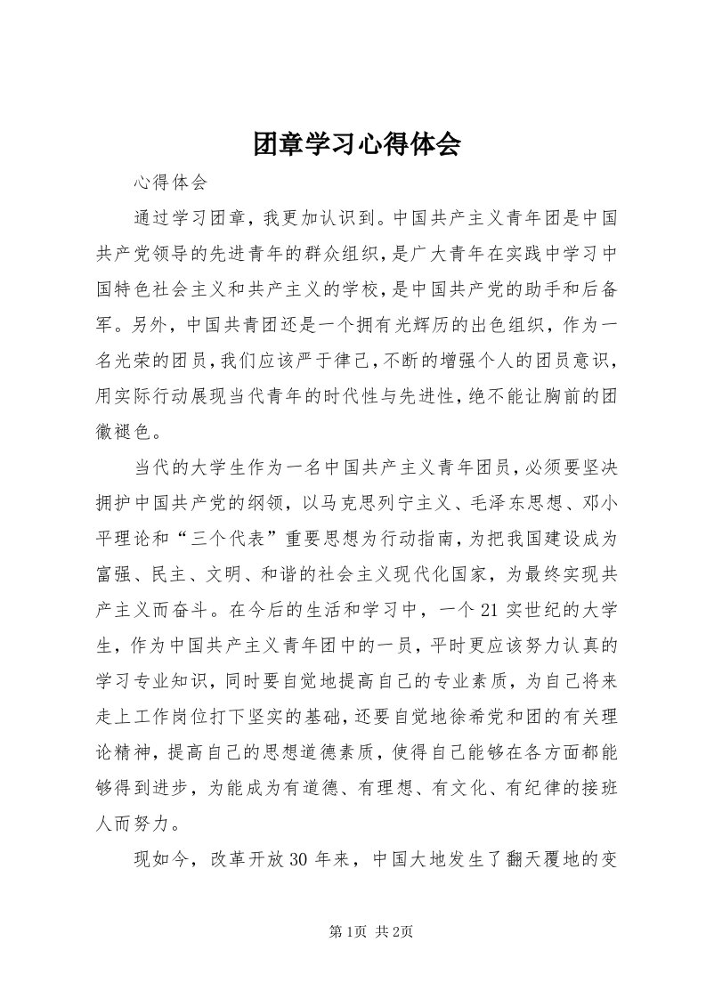 6团章学习心得体会