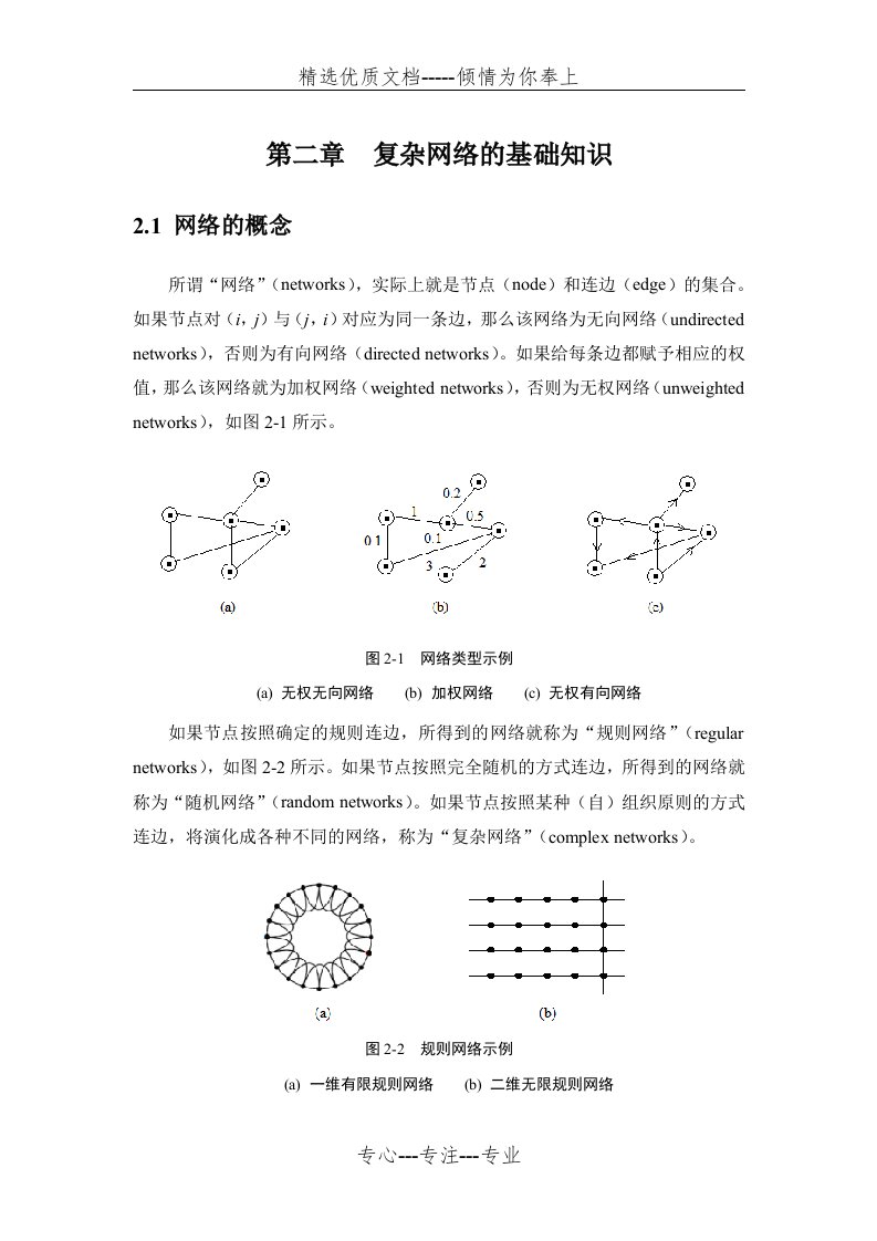 复杂网络的基础知识(共16页)