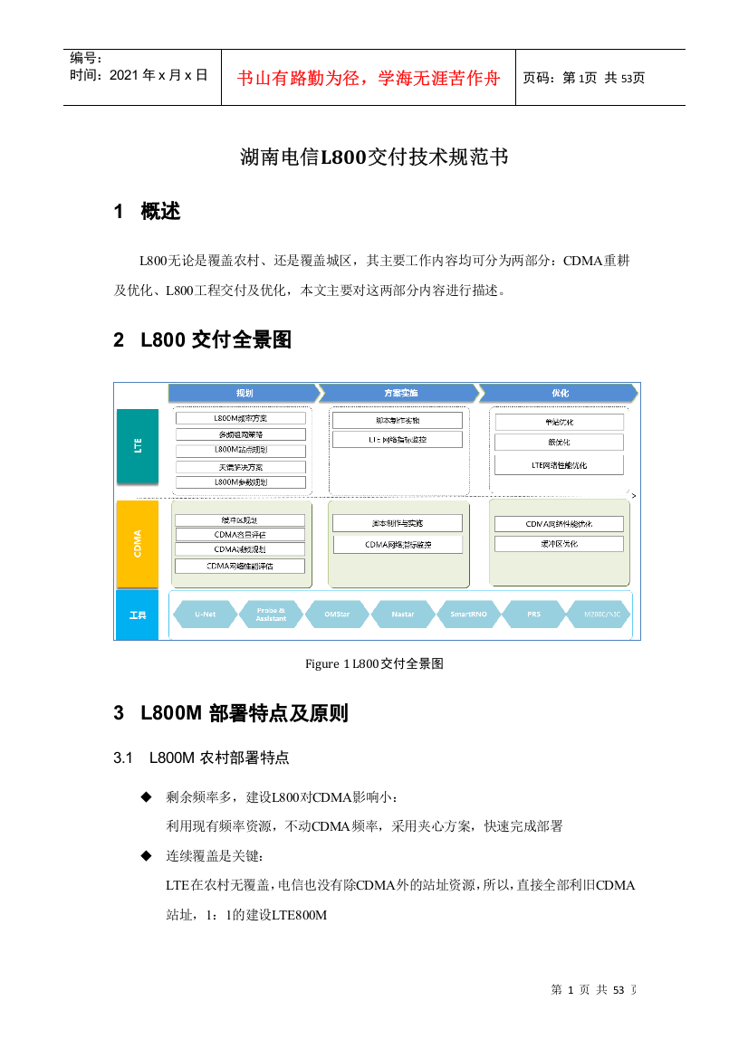 电信L800交付技术规范书