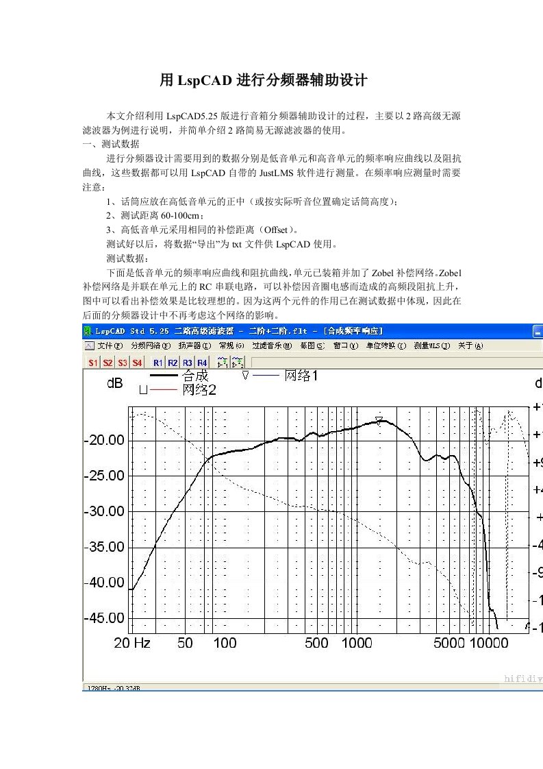 用LspCAD进行分频器辅助设计