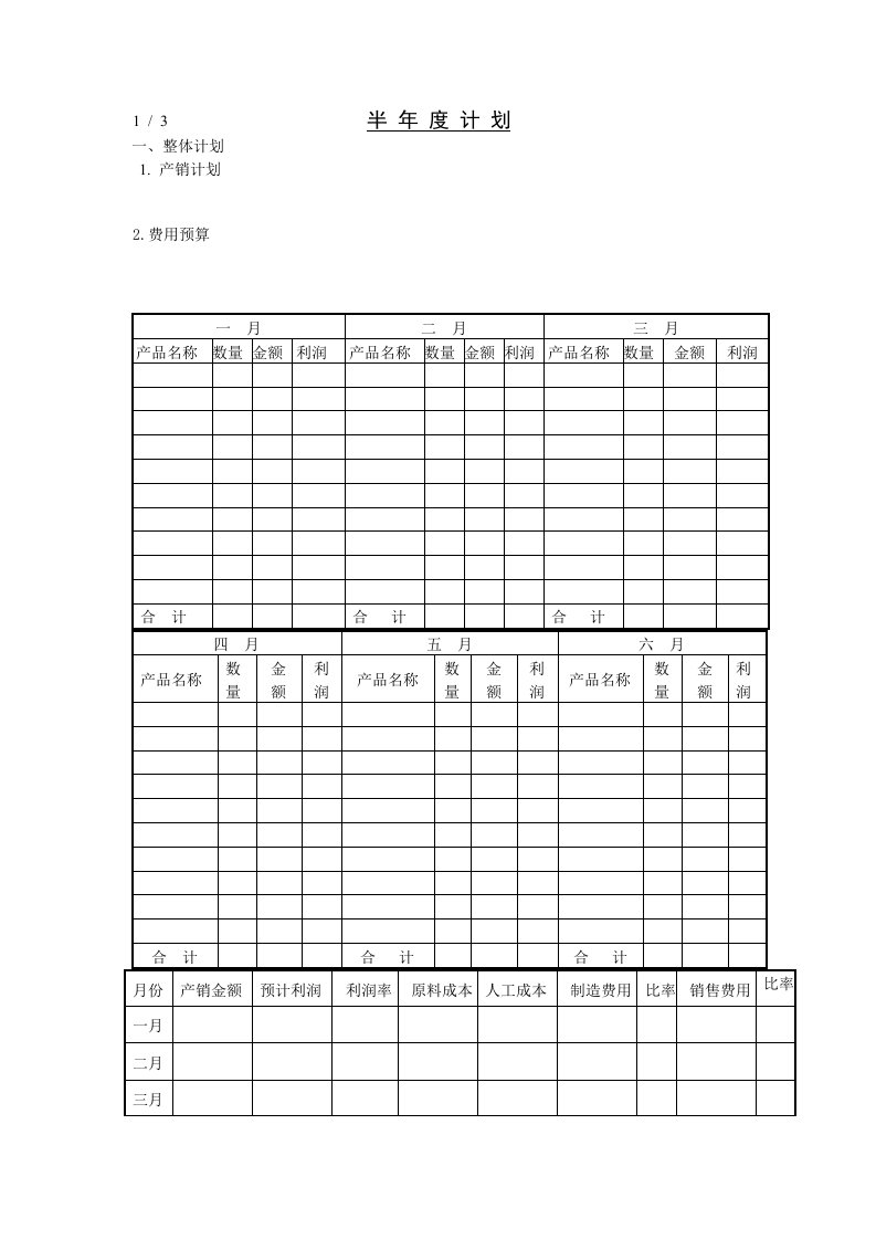 行政表格大全85