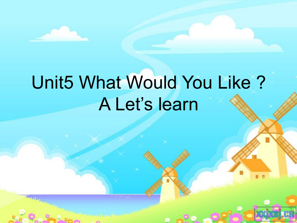 pep小学四年级英语Unit5_Let_us_learn课件