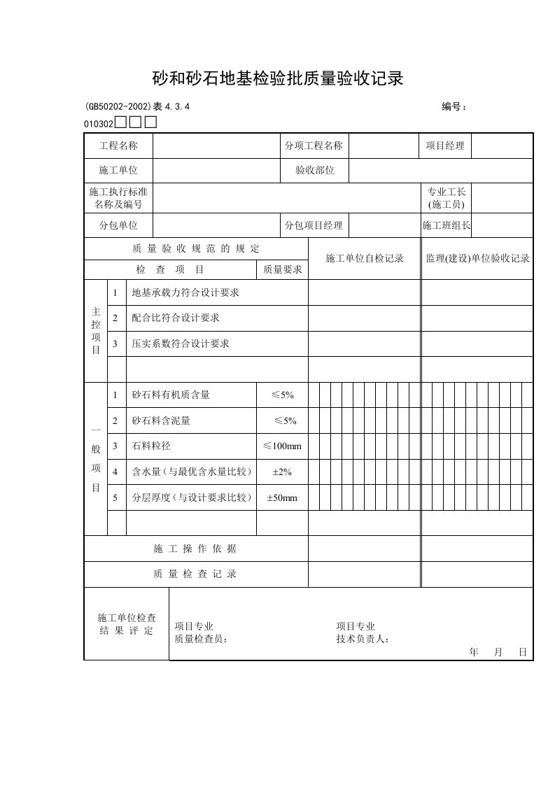 产品质量验收表格大全261